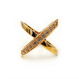 Кольцо из золота в красном цвете с цирконом 01-200105100