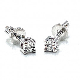 Серьги из белого золота с желтыми бриллиантами 01-200937000