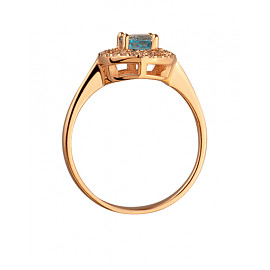 Кольцо из золота с цирконом