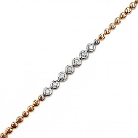 Золотий браслет з діамантом 01-200894401