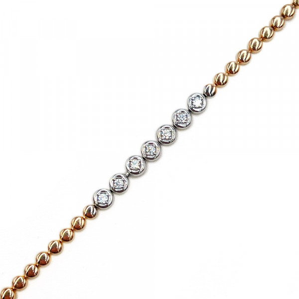 Золотий браслет з діамантом