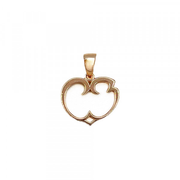 Кулон з червоного золота «Серце»