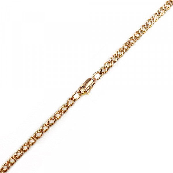 Золотая цепочка красного цвета