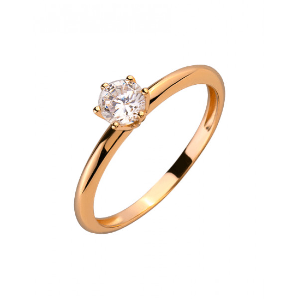 Золотое кольцо с цирконом