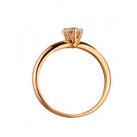 Золотое кольцо с цирконом