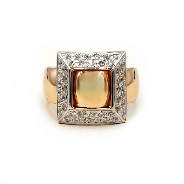 Золотое кольцо с цирконом