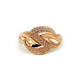 Каблучка з золота з цирконом 01-200819903