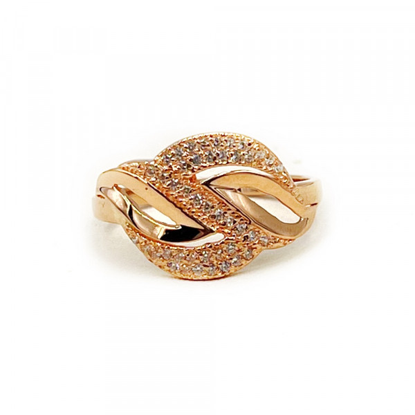 Каблучка з золота з цирконом