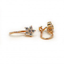 Сережки з золота з цирконом 01-200857003