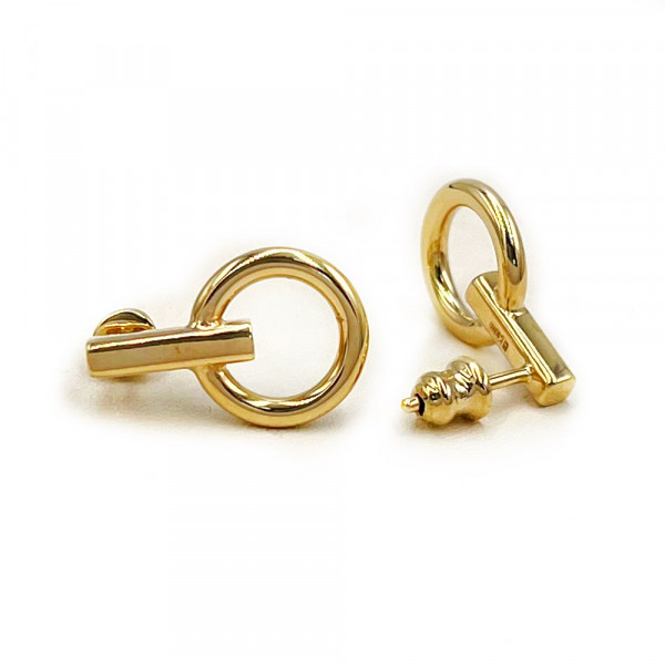 Золоті сережки жовтого кольору