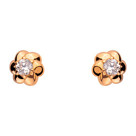 Сережки з золота з цирконом 01-200331604