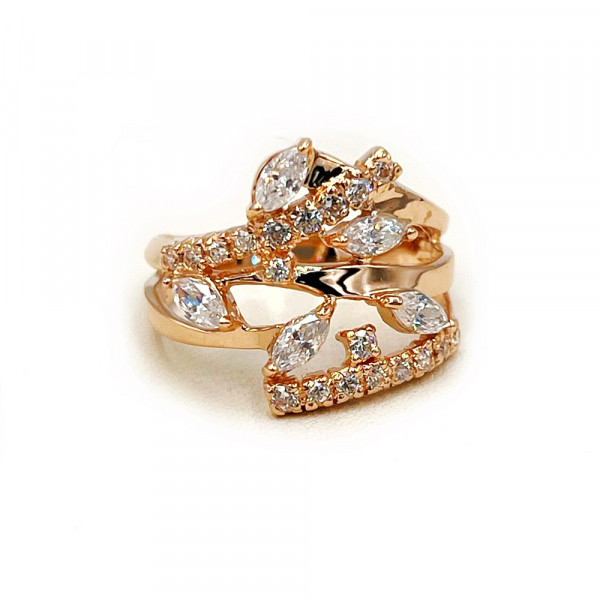 Золотое кольцо с цирконом