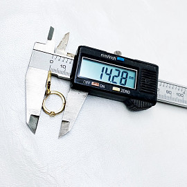 Серьги из желтого золота с белыми бриллиантами