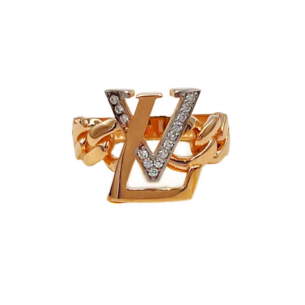 Золота каблучка червоного з білим кольору з цирконом