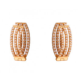 Золоті сережки з цирконом 01-200104605