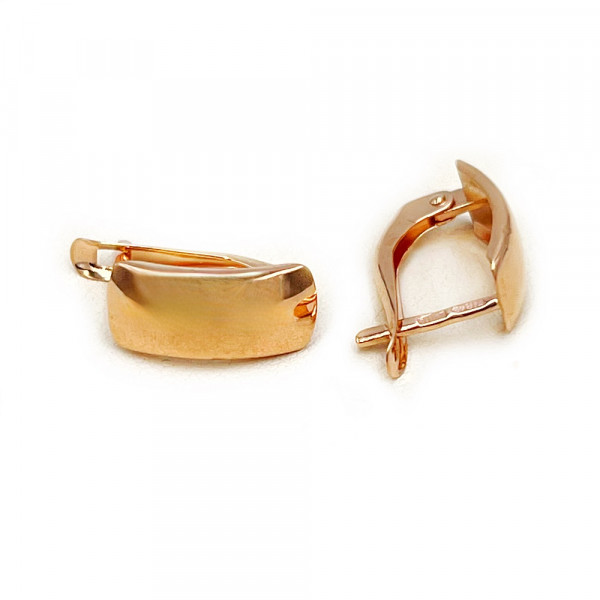 Золоті сережки червоного кольору