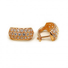 Серьги из золота с цирконом 01-200771505