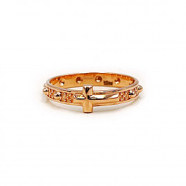 Золотое кольцо в красном цвете 01-200781905