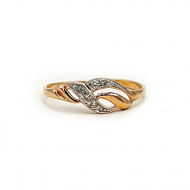 Кольцо из золота с цирконом 01-200814205