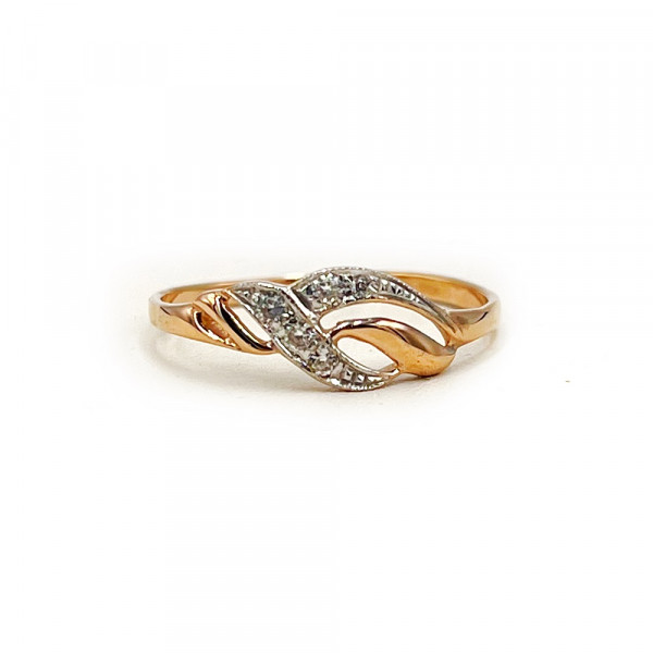 Кольцо из золота с цирконом