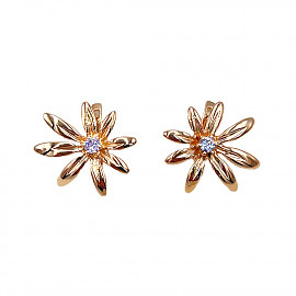 Золоті сережки з цирконом 01-200900505