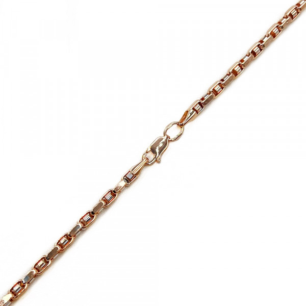 Ланцюг з червоного з білим золота