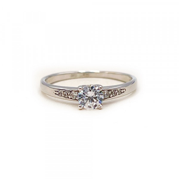 Золота каблучка з цирконом