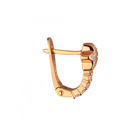 Серьги из золота с цирконом