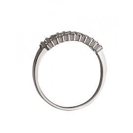 Кольцо из белого золота с цирконом