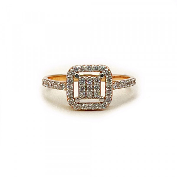 Каблучка з золота з цирконом