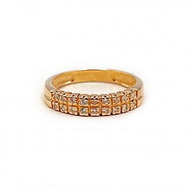 Кольцо из золота с цирконом 01-200781907