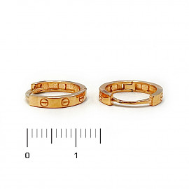 Серьги из красного золота