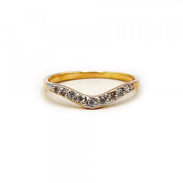 Золотое кольцо с цирконом