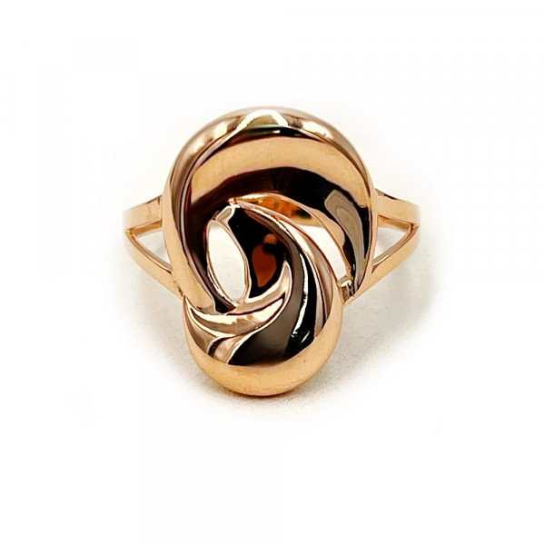 Золота каблучка червоного кольору