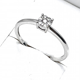 Кольцо из золота с желтыми бриллиантами