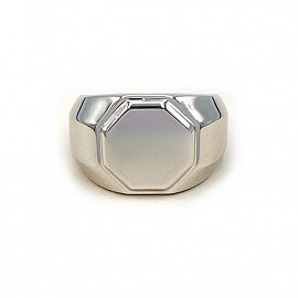 Перстень з золота білого кольору 01-200880008