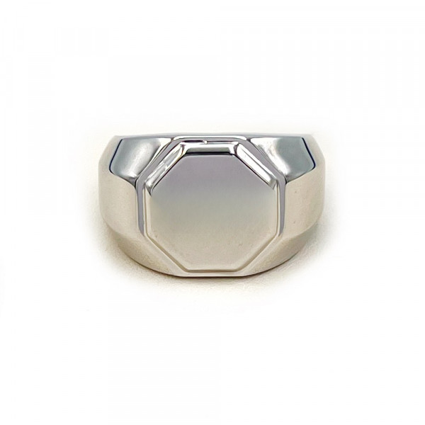 Перстень з золота білого кольору