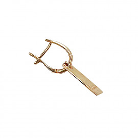 Золоті сережки червоного кольору