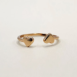 Кольцо из золота в красном цвете «Сердце» 01-200088909