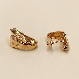 Серьги из золота с цирконом 01-200364609