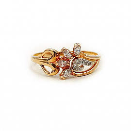 Кольцо из золота с цирконом 01-200155610