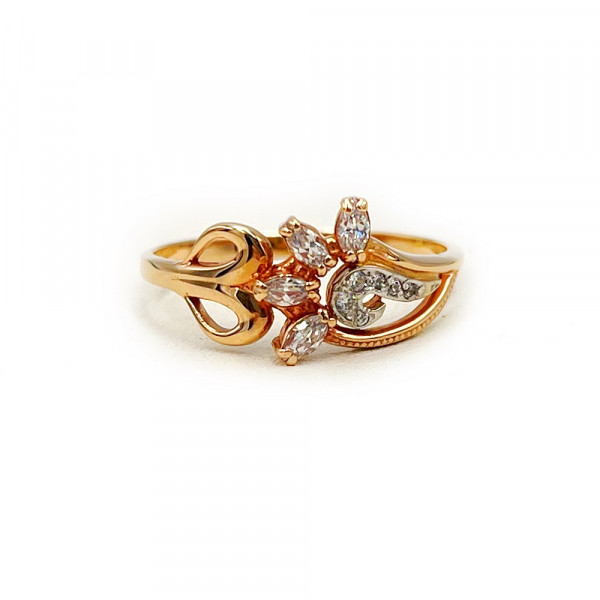 Кольцо из золота с цирконом