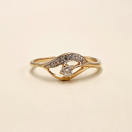 Кольцо из золота с цирконом 01-200285810