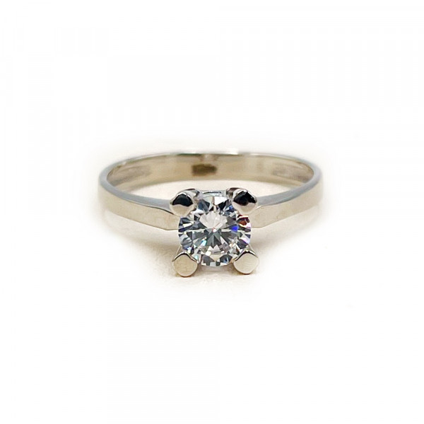 Каблучка з золота з цирконом