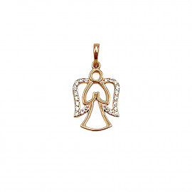 Золотой кулон с цирконом 01-200799810