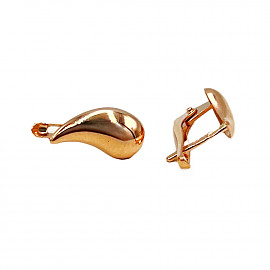 Золотые серьги в красном цвете 01-200810710