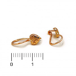Серьги из красного золота
