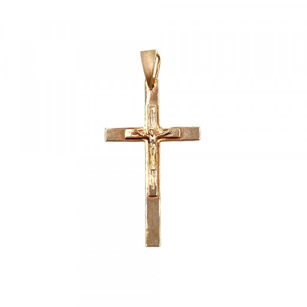 Крестик из красного золота