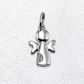 Кулон з білого золота з жовтими діамантами 01-200789811