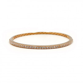 Браслет з золота у червоному кольорі з цирконом 01-200905011